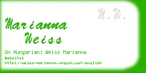 marianna weiss business card